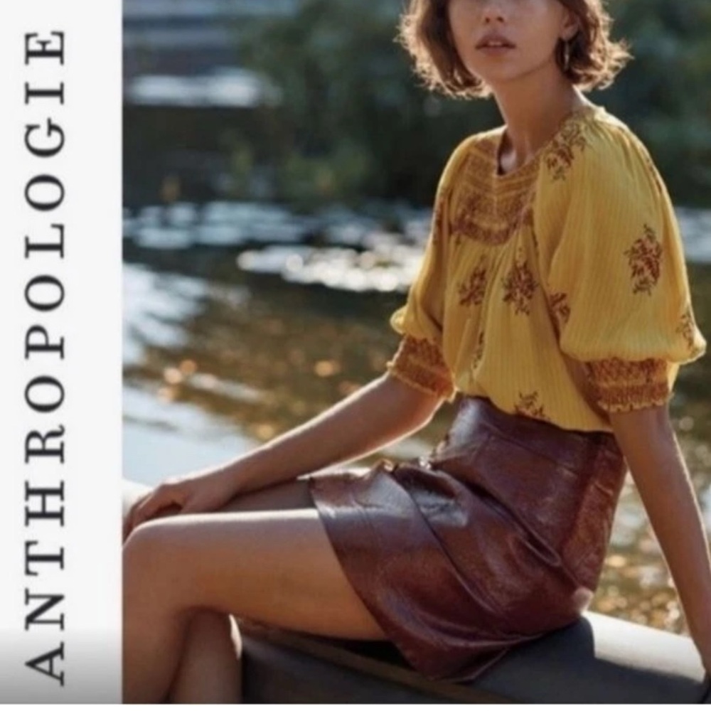 Anthropologie faux Leather Skirt NWT
Plus Size